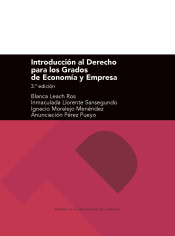 INTRODUCCIÓN AL DERECHO PARA LOS GRADOS DE ECONOMÍA Y EMPRESA 3ª EDICIÓN