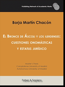 EL BRONCE DE ÁSCOLI Y LOS ILERDENSES: CUESTIONES ONOMÁSTICAS Y ESTATUS JURÍDICO