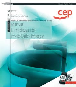 Manual. Limpieza del mobiliario interior (MF0996_1). Certificados de profesionalidad. Limpieza de superficies y mobiliario en edificio y locales (SSCM