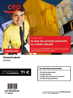 PERSONAL LABORAL CORREOS PACK DE LIBROS + 15 DÍ...
