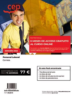 PERSONAL LABORAL CORREOS PACK DE LIBROS + CURSO...