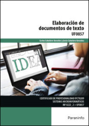 ELABORACIÓN DE DOCUMENTOS DE TEXTO UF0857