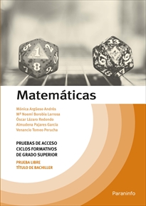 MATEMÁTICAS. PRUEBAS DE ACCESO CICLOS FORMATIVOS DE GRADO SUPERIOR