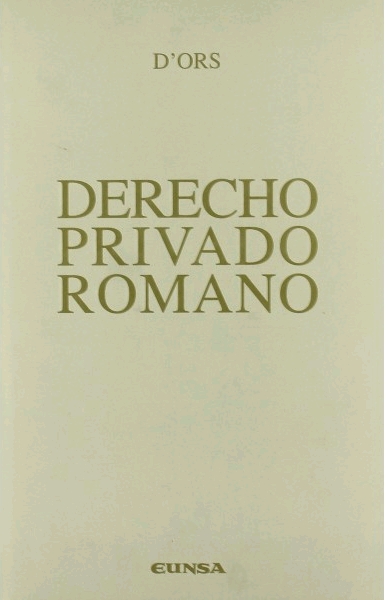 DERECHO PRIVADO ROMANO