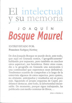 JOAQUIN BOSQUE MAUREL