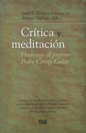 CRITICA Y MEDITACION