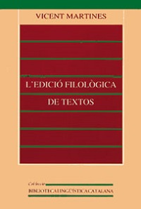 L'EDICIO FILOLOGICA DE TEXTOS