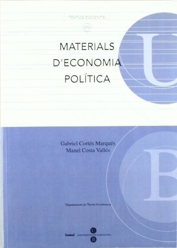 MATERIALS D' ECONOMIA POÍTICA