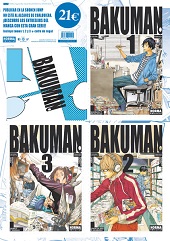 PACK ESPECIAL BAKUMAN 1,2 Y 3 + COFRE