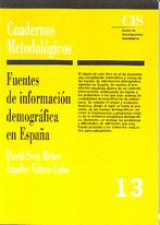 FUENTES DE INFORMACIÓN DEMOGRÁFICA EN ESPAÑA 2º...