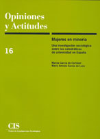 OPINIONES Y ACTITUDES 16: MUJERES EN MINORÍA