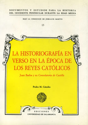 HISTORIOGRAFIA EN VERSO EN LA EPOCA DE LOS