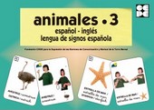 ANIMALES 3 BARAJA ESAÑOL-INGLES LENGUA DE SIGNOS