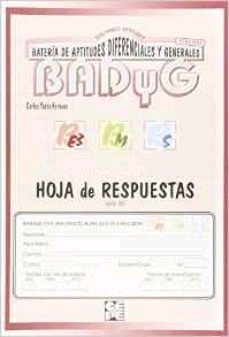 BADYG HOJA DE RESPUESTAS E3-M-S REVISION 2017