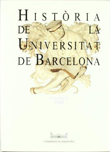 HISTÒRIA DE LA UNIVERSITAT DE BARCELONA