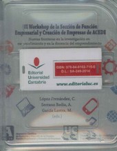 III WORKSHOP DE LA SECCIÓN DE FUNCIÓN EMPRESARIAL Y CREACIÓN DE EMPRESAS DE ACEDE