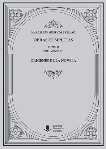 ORÍGENES DE LA NOVELA TOMO II 2 VOLÚMENES