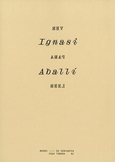 VER PARA LEER. IGNASI ABALLÍ