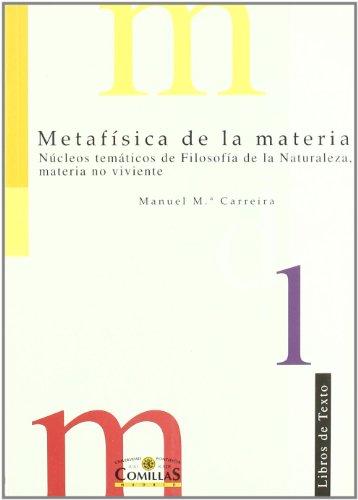 METAFÍSICA DE LA MATERIA