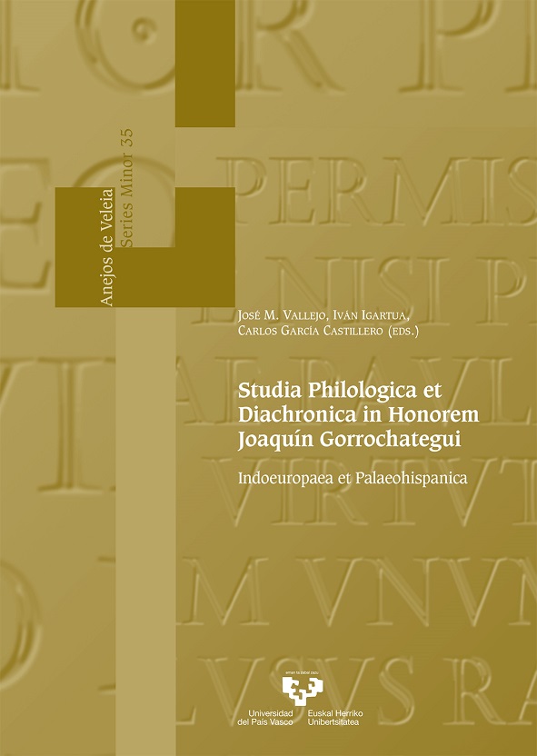 STUDIA PHILOLOGICA ET DIACHRONICA IN HONOREM JOAQUÍN GORROCHATEGUI