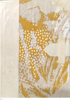 LIBRETA ARTESANAL PERGAMINO . TELA  OCRE