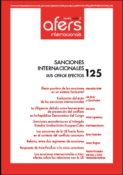 REVISTA CIDOB D' AFERS 125 SANCIONES INTERNACIONALES, SUS OTROS EFECTOS