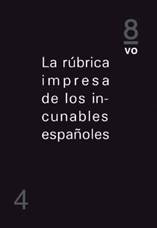 RUBRICA IMPRESA DE LOS INCUNABLES ESPAÑOLES