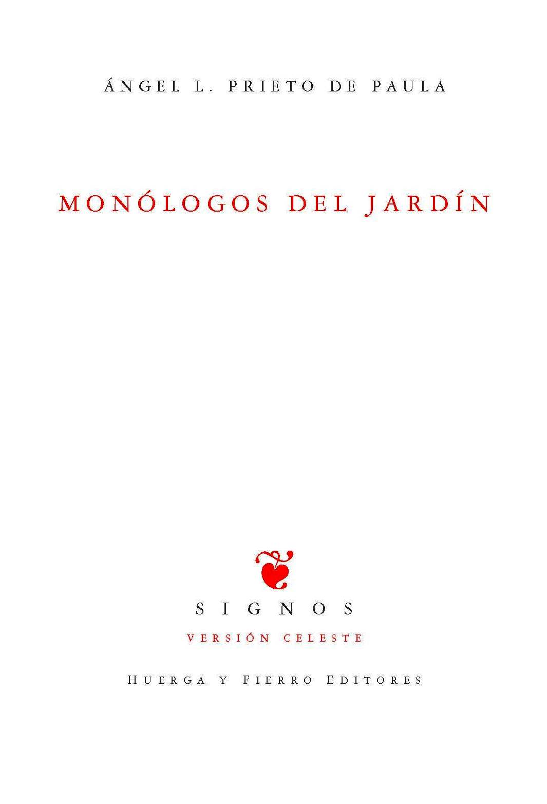 MONÓLOGOS DEL JARDÍN