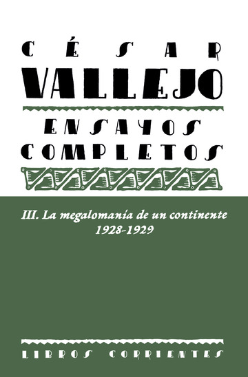 CÉSAR VALLEJO ENSAYOS COMPLETOS III