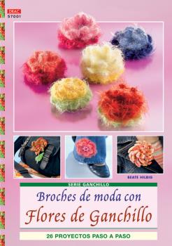 BROCHES DE MODA CON FLORES DE GANCHILLO.