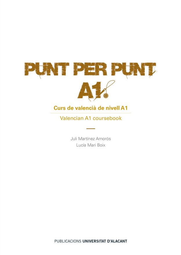 PUNT PER PUNT. A1