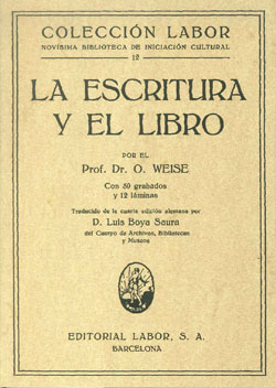 LA ESCRITURA Y EL LIBRO