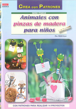 ANIMALES CON PINZAS DE MADERA PARA NIÑOS