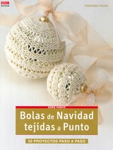 BOLAS DE NAVIDAD TEJIDAS A PUNTO