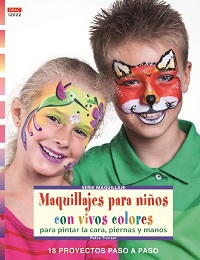 MAQUILLAJES PARA NIÑOS CON VIVOS COLORES PARA PINTAR LA CARA, PIERNAS Y MANOS