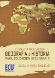 TEMARIO OPOSICIONES GEOGRAFIA E HISTORIA PARA EDUCACION SECUNDARIA