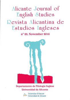 ALICANTE JOURNAL OF ENGLISH STUDIES Nº 29 / REVISTA ALICANTINA DE ESTUDIOS INGLESES