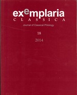 EXEMPLARIA CLASSICA VOL 18 AÑO 2014