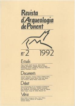 REVISTA D'ARQUEOLOGIA DE PONENT NUM 02 1992