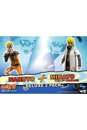 PACK NARUTO VS MINATO 4TH HOKAGE 2 FIGURAS 10 CM NARUTO 25TH ANNIVERSARY SDD
