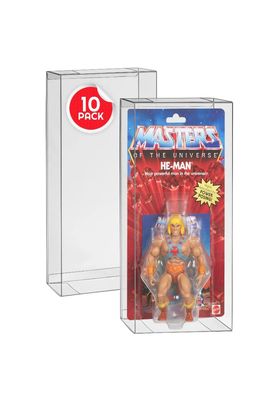 10 X PROTECTOR PET 0.40 MM FIGURAS EN BLISTER MATTEL MOTU ORIGINS