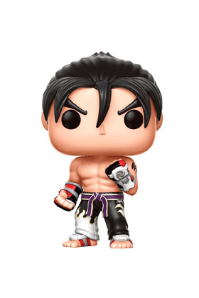 JIN KAZAMA CON TRAJE BLANCO Y NEGRO FIGURA 10 CM VINYL POP GAMES TEKKEN