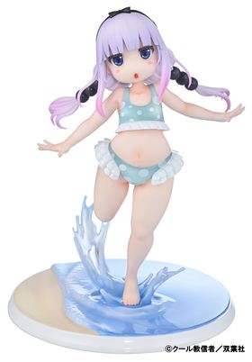 KANNA KAMUI SWIMSUIT ON THE BEACH VER. STATUE 20 CM MISS KOBAYASHI'S DRAGON MAID 1/6 SCALE
