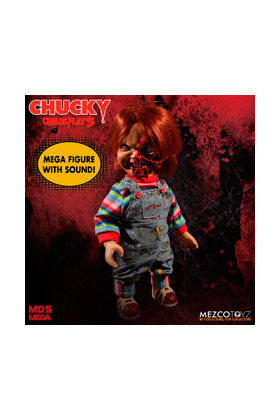 CHUCKY PIZZA FACE TALKING FIG. 38 CM CHUCKY MDS MEGA SCALE RE-RUN