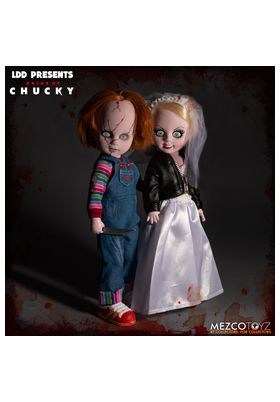 CHUCKY & TIFFANY SET 2 FIGURA 25 CM CHUCKY LIVING DEAD DOLLS RE-RUN