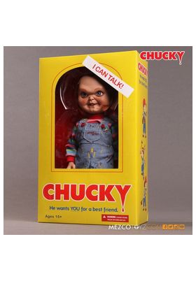 TALKING SNEERING CHUCKY FIGURA 38 CM CHILD'S PLAY MDS MEGA SCALE RE-RUN