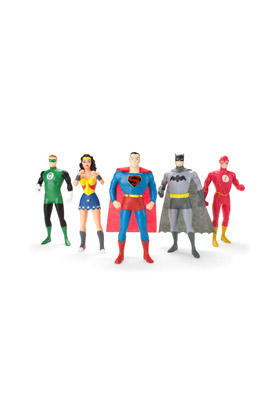 JUSTICE LEAGUE FIGURA FLEXIBLE PACK 5 THE NEW FRONTIER UNIVERSO DC