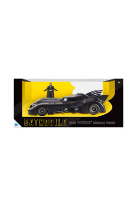BATMOVIL CON MICHAEL KEATON BATMAN FIGURA FLEXIBLE 8 CM BATMAN 1989 UNIVERSO DC