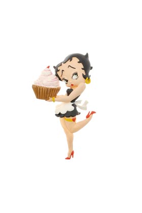 BETTY BOOP CON PASTEL IMAN PVC  BETTY BOOP