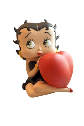 BETTY BOOP CORAZON MINI HUCHA 10 CM PVC BETTY BOOP